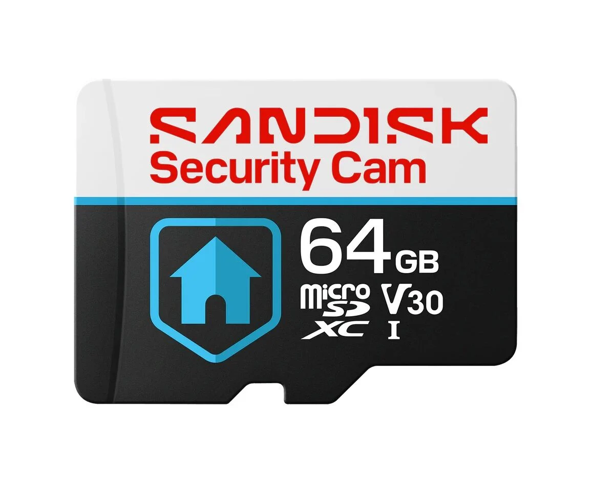 Sandısk Security Cam 64gb 100/40mb/s Microsdxc V30 Güvenlik Kamerası Hafıza Kartı Sdsqsnr-064g-gn6ın