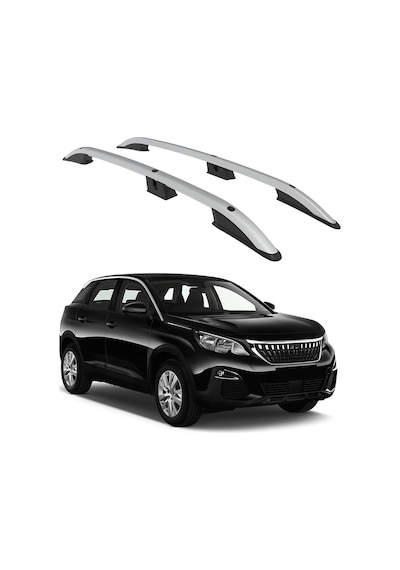 Peugeot 3008 2017-2023 Turtle Crown Tavan Çıtası Gri