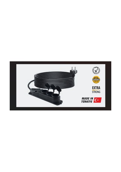 Sgs 3512 Uzatma Kablo 2,5 Mm² 50 Metre 3'lü Grup Priz 50 M