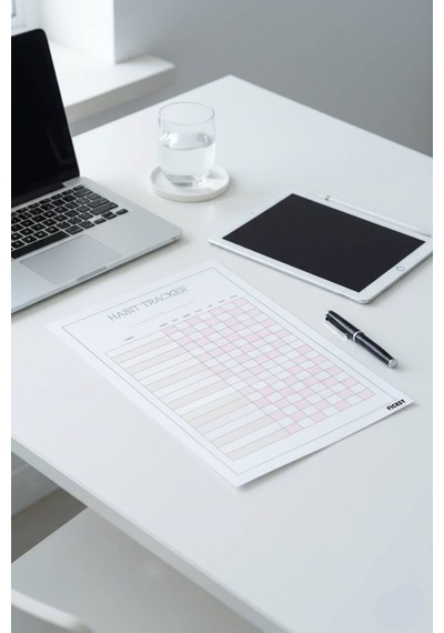 Alışkanlık Takibi - Habit Tracker - A4 Ebat - 30 Yaprak - Günlük Haftalık Planlayıcı - Planner Diğer