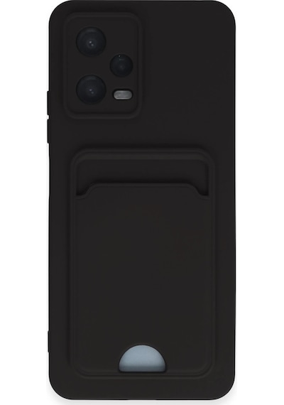 Newface - 300 - Xiaomi Poco X5 5g Kılıf Kelvin Kartvizitli Silikon - Kmrsfres - - Siyah Sıyah