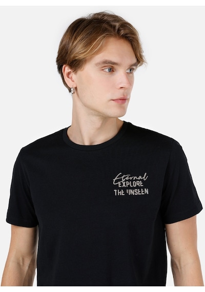 Colin's Colins Siyah Erkek Tshirt K.Kol Cl1066765 Q1.V2 Blk Siyah