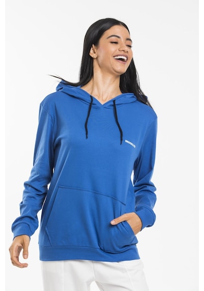 SPR21K61Baskılı Kapş.Kanguru Cepli Sweatshirt