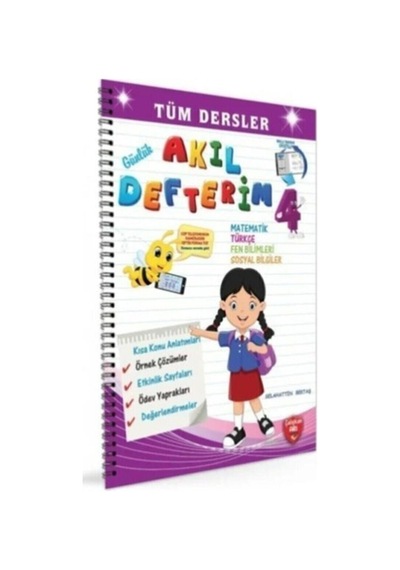 Çalışkan Arı 4. Sınıf Günlük Akıl Defterim Tüm Dersler