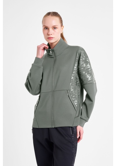 Lescon Kadın Fermuarlı Sweatshirt 25n-2129 Yeşil