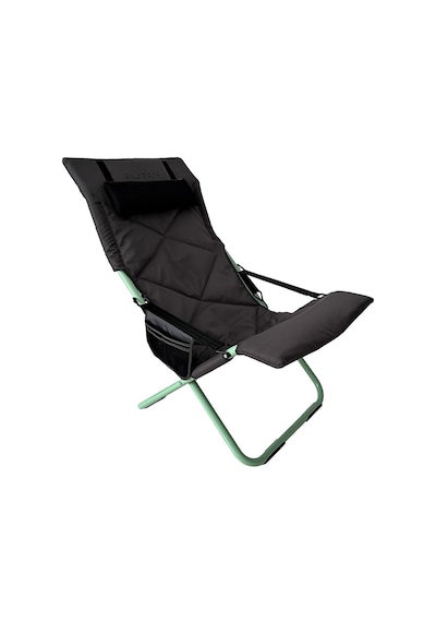 Platan Chair Ones-E Şezlong Tipi Katlanır Kamp Piknik Bahçe Karavan Sandalyesi Siyah