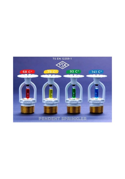 1/2" 680c S.t Beyaz Pendent Sprinkler Srv 50'li Paket