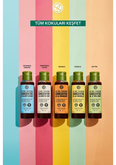 Yves Rocher Konsantre Duş Jeli - Nemlendirici Egzotik Vanilya -sls,sles İçermez,vegan-100ml Diğer