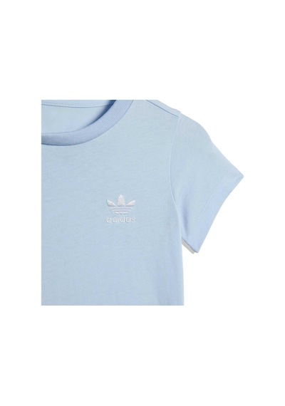 Adidas Bebek Mavi Eşofman Short Tee Set Ke2355