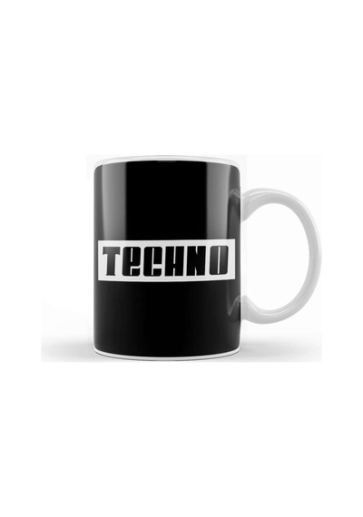 Techno Slogan Kupa Bardak Porselen Karışık