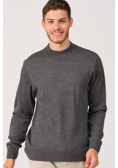 V0004 Dewberry Erkek Turtleneck Kazak-füme