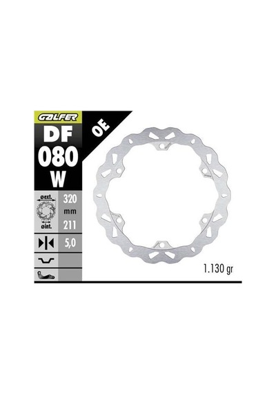 Honda Cbr 650 F Arka Fren Diski 240 Mm 2014-2018 Galfer Dalgalı Sabit Disk
