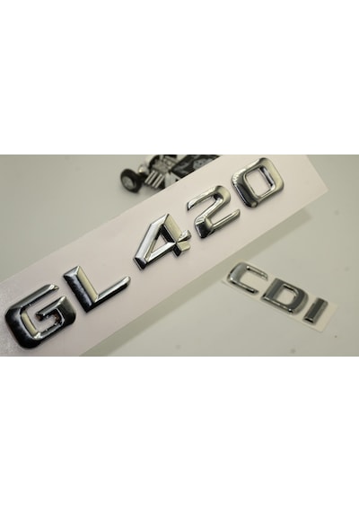 Benz GL 420 CDi Bagaj Krom Metal 3M 3D Yazı Logo