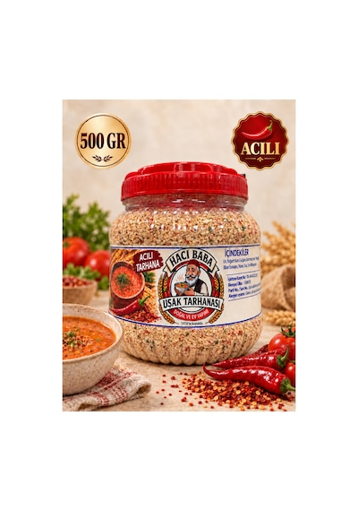 Uşak Hacı Baba Köy Tarhanası El Yapımı Acı 500 G