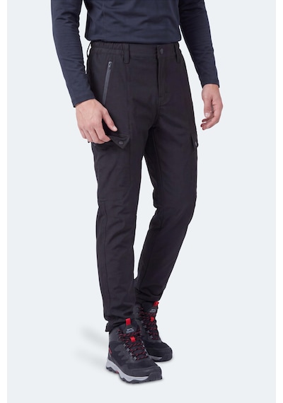 Slazenger Clımax I Erkek İçi Polarlı Rüzgar Ve Su Geçirmez Softshell Siyah Pantolon