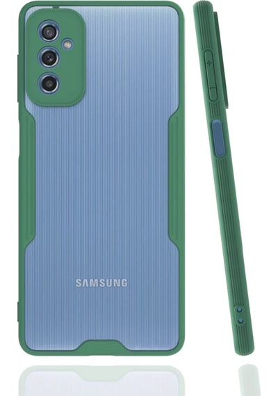 Newface Samsung Galaxy Uyumlu M52 5g Kılıf Platin Silikon Semeglbl - 52 - Yeşil