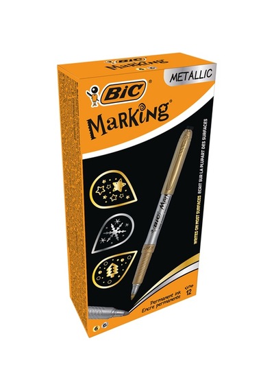 Bic Permanent Markör Intensıty Altın Gümüş 12 Li Çok Renkli