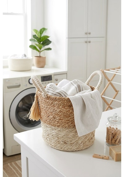 Organize Sepet Ort Kahverengi - Krem