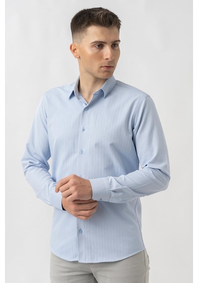 White Stone Adliswil G9501 Regular Fit Armürlü Pamuklu Gömlek Mavi-mavi Mavi White Stone Adliswil G9501 Regular Fit Armürlü Pamuklu Gömlek Mavi-mavi Mavi