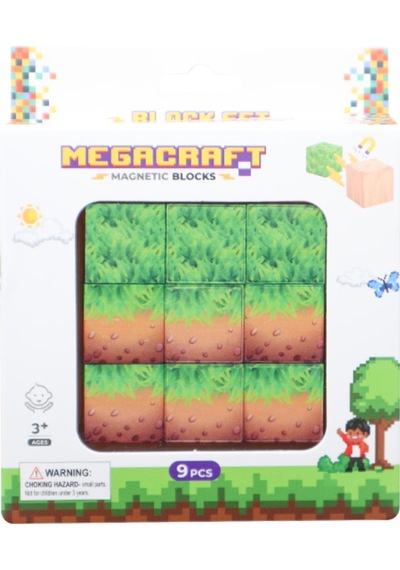 Megacraft 9 Parça Çimenli Toprak Blok