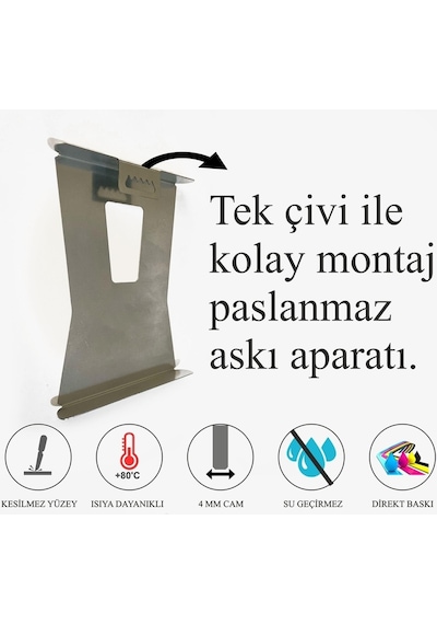 Zenci Kadın Dekoratif Cam Tablo Evlika Temperli 4 Mm