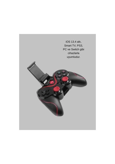 Bluetooth Kablosuz Oyun Kumandası Android İos Pc Uyumlu - Hs08373458-8856 Renkli