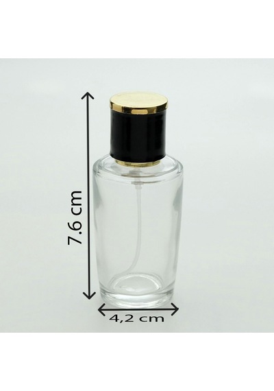 Parfüm Şişesi 50 Ml 3 Adet Konik Silindir Şişe Kolay Kapama