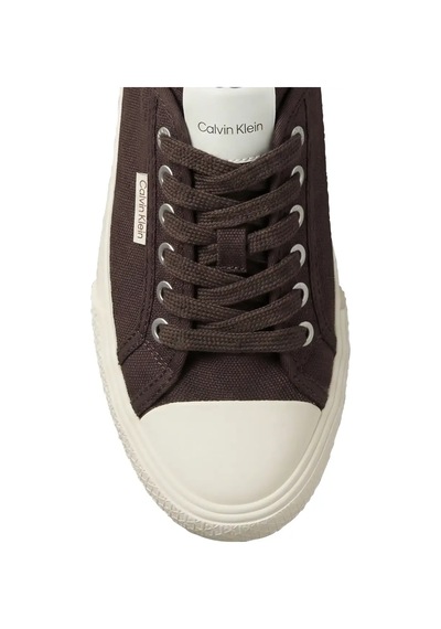 Calvin Klein Vulc Lace Up Canvas, 0kq Kahverengi Kadın Spor Ayakkabı