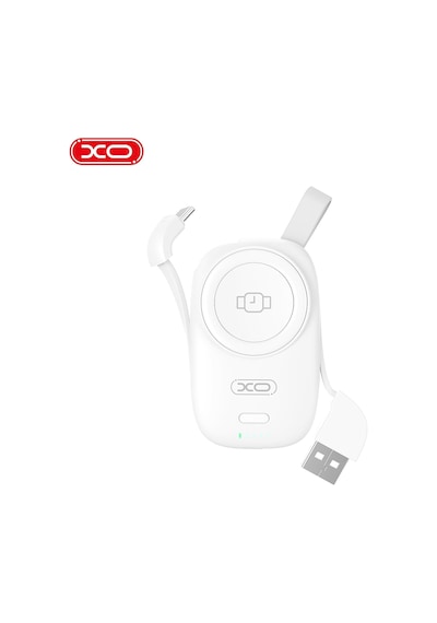 1200mah Watch Uyumlu Kablosuz Mini Powerbank Type-c Usb-a Girişli 2.5w Şarj Cihazı