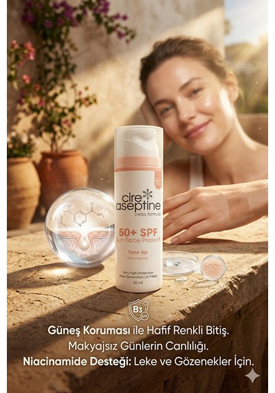 Sun Face Protect Tone Up Ton Dengeleyici 50 Spf Yüz Güneş Koruyucu Krem 50 Ml