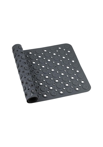 Efe Mark Premium Serisi Banyo - Küvet İçi Kaydırmaz Vantuzlu Oluklu Desenli Diktördgen Paspas 67,5 X 34,5 Cm, Gri Diğer