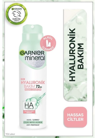 Mineral Hyaluronik Bakım Sprey Deodorant 5'li Set