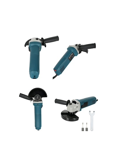 900w Avuç Taşlama Makinesi 100/115mm Spral Taşlma Slikon Kordonlu Sökme Anahtarlı