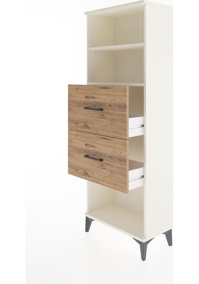Arges Dolap 2 Raflı 2 Çekmeceli 60x30x163 Aytaşı-çam Aytaşı