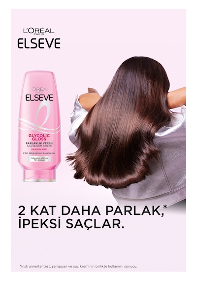 L'oréal Paris Elseve Glycolic Gloss Parlaklık Veren Saç Bakım Rutini Seti: Şampuan, Saç Kremi, Bakım Spreyi Tüm Saçlar