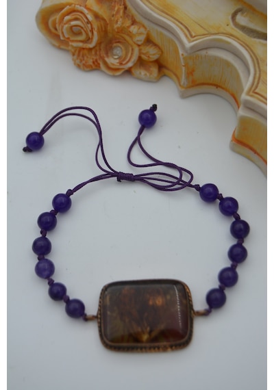 Stoneagejewellery Stoneage El Yapimi Bileklik N11.119962 Bronz