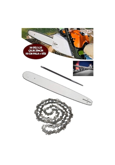 Style 36 Diş 3,25 Benzinli Testere Zinciri Ve 50 Cm Zinciri Motorlu Testere Zinciri