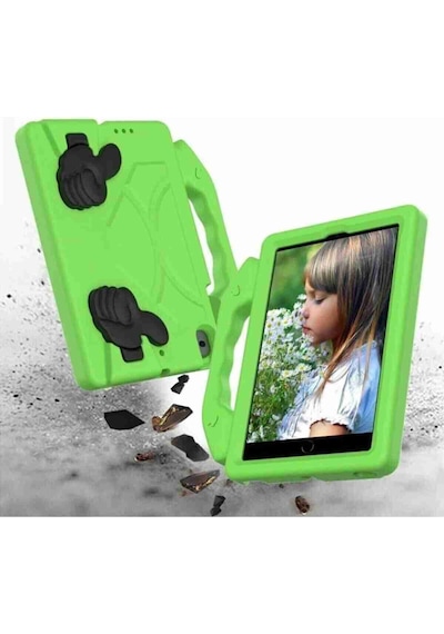 Apple Uyumlu 9.7 İnç 5 6 Nesil iPad Standlı Eğlenceli Yumuşak Like Tablet Kılıfı Arka Kapak