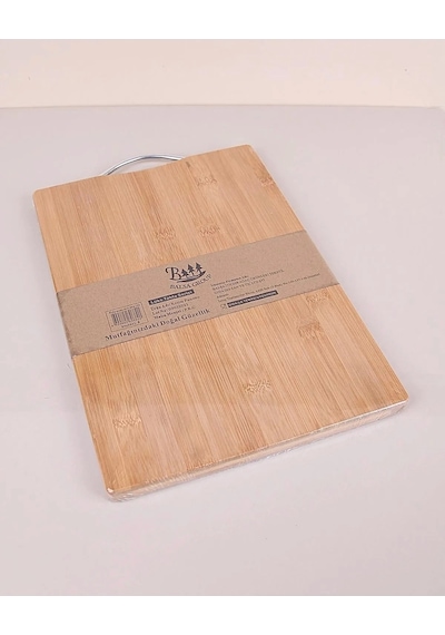 Bambu Ekmek Kesme Tahtası 36x26x1,8 Cm Çok Renkli