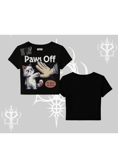 Startmore Startmore Procatstinator Kedi Baskılı Kolsuz Tshirt Siyah
