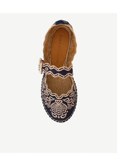Yargıcı Nakış İşlemeli Mary Jane Espadril 26ykay4047x 004 Lacivert