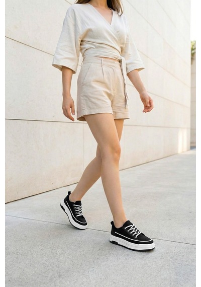 Dark Seer Ds Opal Sneaker 2025 Kadın SİYAH-BEYAZ