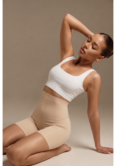 Fit Women Kadın Kumaş Boxer Kalıp Ten Korse