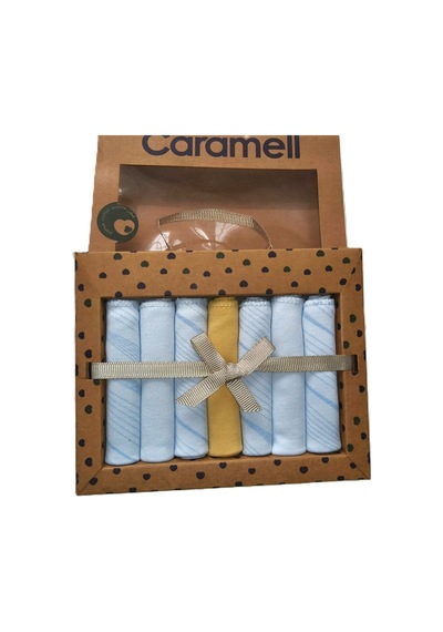 My Baby Kumsal %100 Coton 7li Bebek Ağız Silme Mendili Yeni Sezon Good Babyy Mavi 2083 Diğer