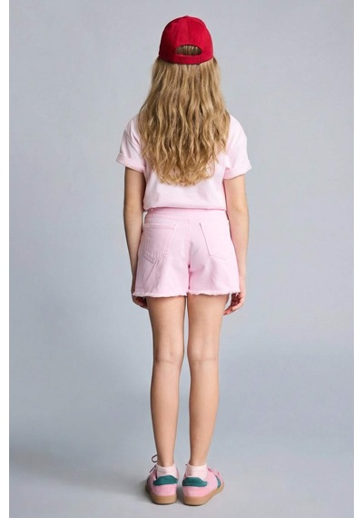 Defacto Gabardin Şort Kız Çocuk H1514a826hspn343 Pembe-pn343