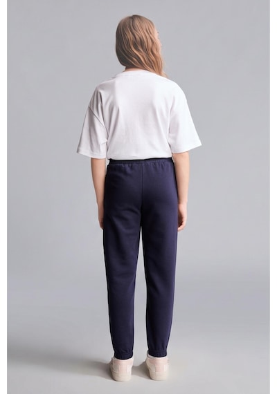 Defacto Esnek Belli Cepli Jogger Eşofman Altı Kız Çocuk X9036a626aunv241 Lacivert-nv241