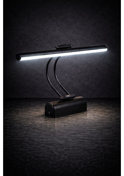 Merwish Flüt Led Aplik 50 Cm Duvar Aydınlatma 6500k Beyaz Işık Kablo Bağlantılı 220v Modern Tasarım Siyah