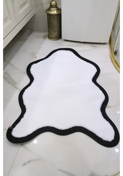 Buççin Online Mağaza Kaymaz Taban Puffy Post Model Peluş Ultra Yumuşak Bordürlü Şık Tasarım, Suya Dayanıklı Banyo Paspası Çok Renkli