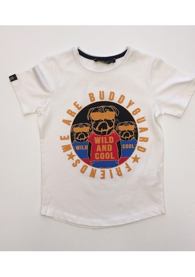 Richie Royce Erkek Çocuk Baskılı Wıld Cool Yazılı Tshirt-7015-beyaz Beyaz