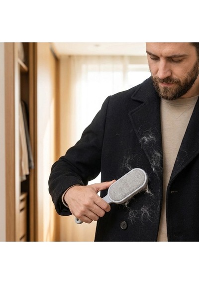 Kadife Tüy Toplayıcı Fırça Koltuk Halı Ve Kıyafet Temizleyici Aparat 5570 Sarı